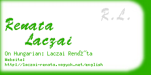 renata laczai business card